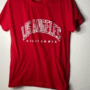 Red Los Angeles Tee